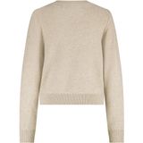 Nukus - NKF03040 - Trui - Beige - Met Ingeweven Patroon