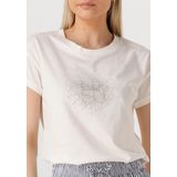 Villamoura - T-shirt - Off White - Katoen