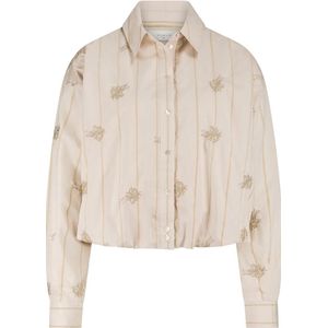 Nukus - Lara Blouse Embroidery - Kaki - Dames Blouse