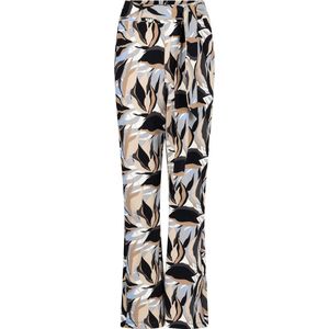 Zoso Broek Biba Printed Travel Trouser 244 1195 Grey/blue Dames