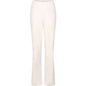 Zoso Broek - Off White met Glitterdetail en Elastische Tailleband