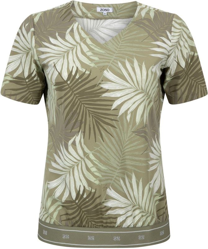 Zoso - Travel Top Wendy - Groen - 80% Polyamide 20% Elastan