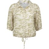 Zoso Blouse Korte Mouw - Midden Groen