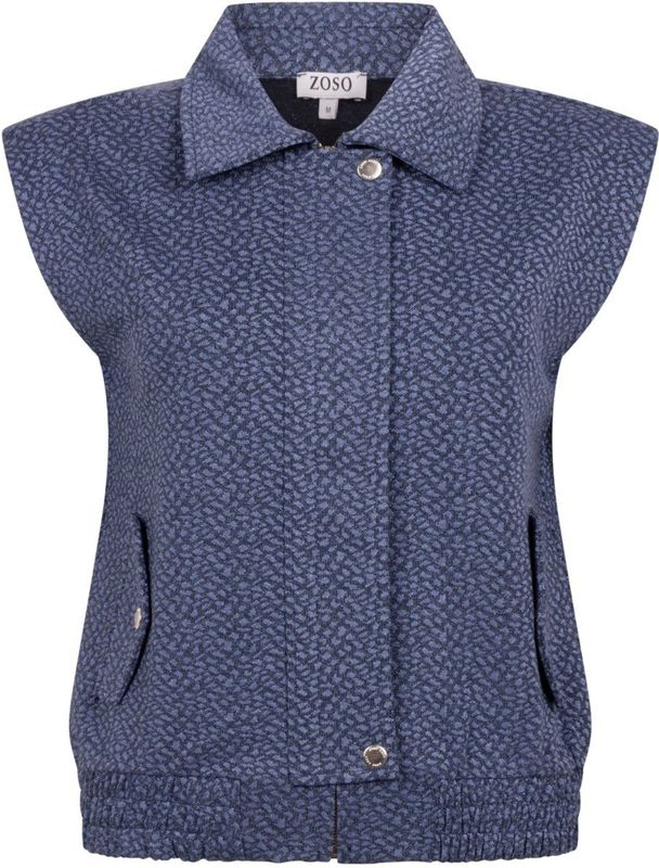 Zoso - Gilet Mila 254 0015 - Dames Gilet - Blauw