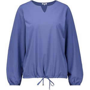 Zoso - Top Joan - Blauw - Dames Top - Lange Mouw
