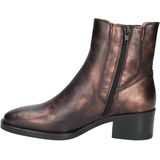 PiediNudi - Cleo - Bikerboot - Zwart - Nappa Leer met Leopard Bies