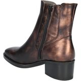 PiediNudi - Cleo - Bikerboot - Zwart - Nappa Leer met Leopard Bies