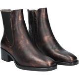 PiediNudi - Cleo - Bikerboot - Zwart - Nappa Leer met Leopard Bies