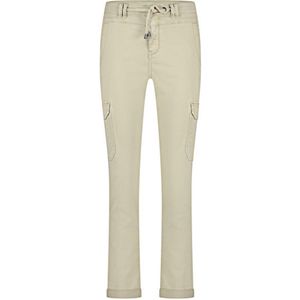 Red Button Dames Cargo Jog Jeans - Beige - Slim-fit Katoen