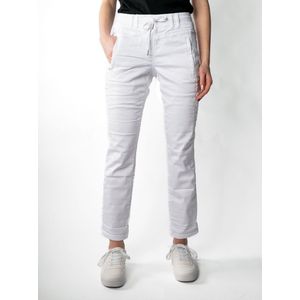 Red Button - Lange Broek - Wit - BCI-Katoen, Gerecycled Polyester, Elasthaan