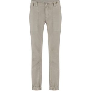 Red Button Cuffed Trousers - Joy Colour met Steekzakken