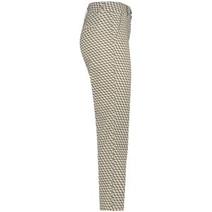 Red Button - Diana - Broek - Beige - Katoen - Fancy Square Met Print