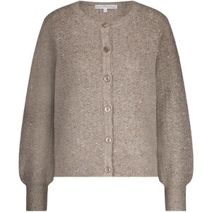 Red Button - Srb4605 - Vest Cardigan - Truffel - Ajour Sparkle