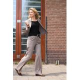 Red Button - Bibette Pinstripe - Flared Broek - Zwart