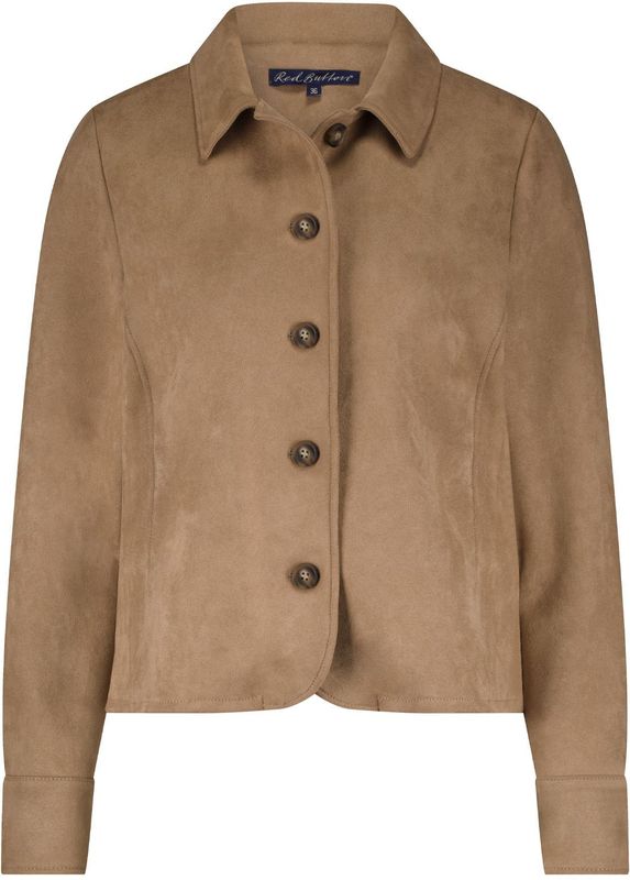 Red Button - Imitatieleren Jasje - Bruin - Gebreid