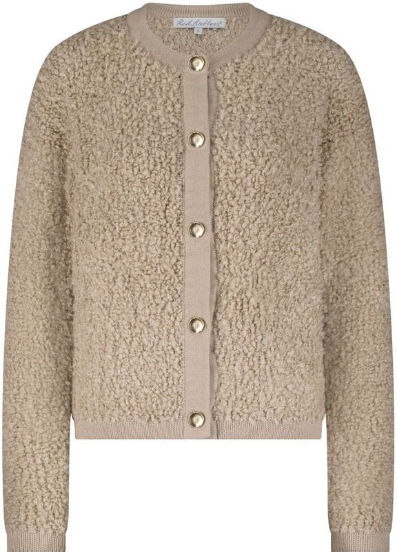 Red Button - Vest Jacket - Latte - Dames - Knit Boucle - SRB4702