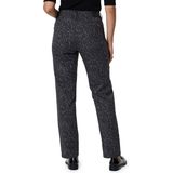 Red Button - Kim Leopard - Straight Leg Jeans - Donkergrijs - Panterprint