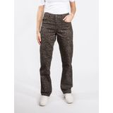 Red Button - Kim Leopard L32 - Jeans - Grijs - High Waist Flared