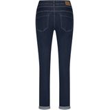 Red Button Blue Denim Jeans Slim Fit Dames