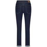Red Button Blue Denim Jeans Slim Fit Dames