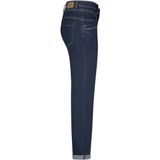 Red Button Blue Denim Jeans Slim Fit Dames