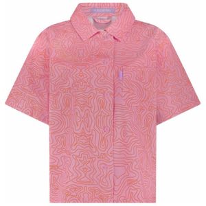 Ellastiek - Blouse - Lichtroze - Korte Mouwen - 100% Katoen