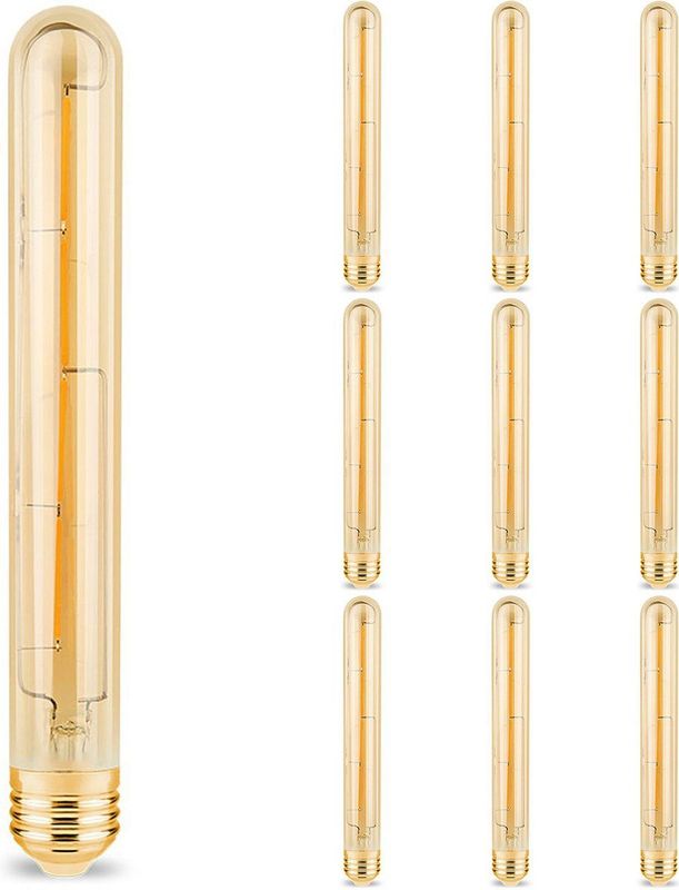 Brinton - LED Lamp E27 Buis Filament - Zeer Warm Wit 2200K - 540 Lumen