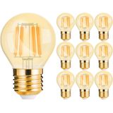 Brinton - LED Lamp E27 Kogel Filament - Amber - 4W - 360lm - 822 Zeer Warm Wit 2200K - G45