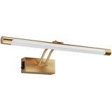 LED - Schilderijlamp - Brinton Sarin - Goud - 8W 700lm - Helder/Koud Wit 6000K - Kantelbaar - Rond