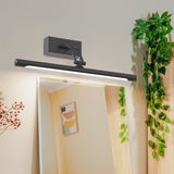 Brinton - Sarin - LED Schilderijlamp - Chroom - 8W - 700lm - Warm Wit 3000K - Kantelbaar