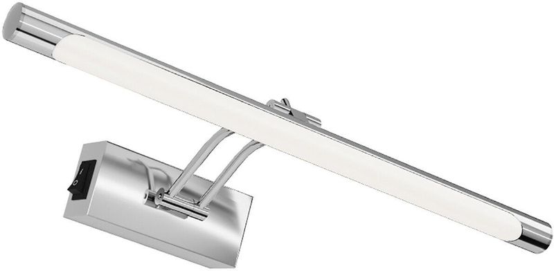 Brinton - Sarin - LED Schilderijlamp - Chroom - 8W - 700lm - Warm Wit 3000K - Kantelbaar