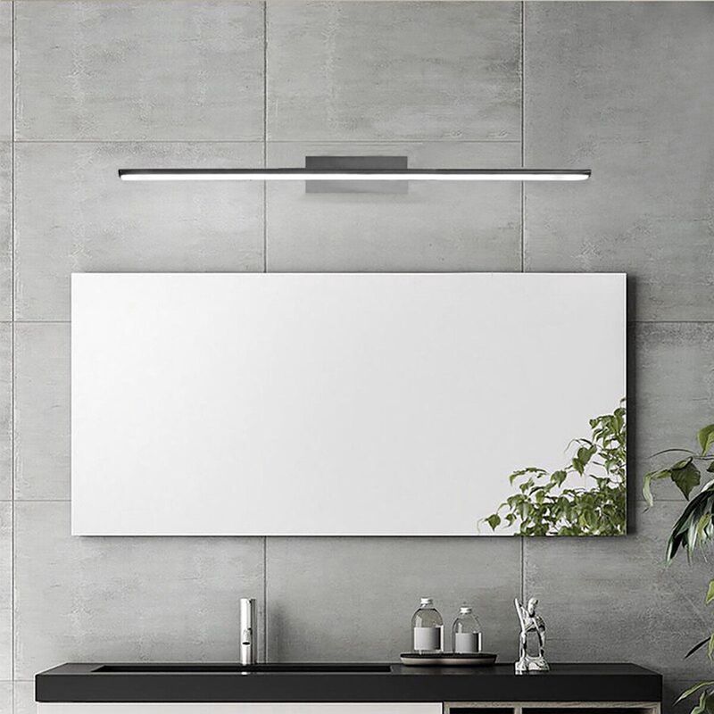 LED Spiegellamp Brinton Armin 12W 900lm Natuurlijk Wit 4000K IP44 Rechthoek Chroom