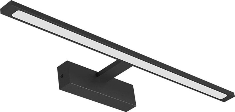 Brinton - Armin - LED Spiegellamp - Zwart - 12W - 900lm - Natuurlijk Wit 4000K - IP44 - Rechthoek