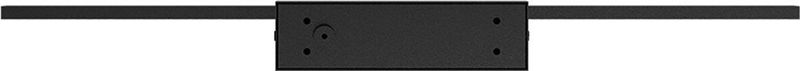 LED Spiegellamp Brinton Armin 12W 900lm Warm Wit 3000K IP44 Rechthoek Zwart