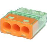 Steeklasklem - Transparant - 3-polig - 0.2-2.5 mm² - 24A - 450V - ENEC Keurmerk