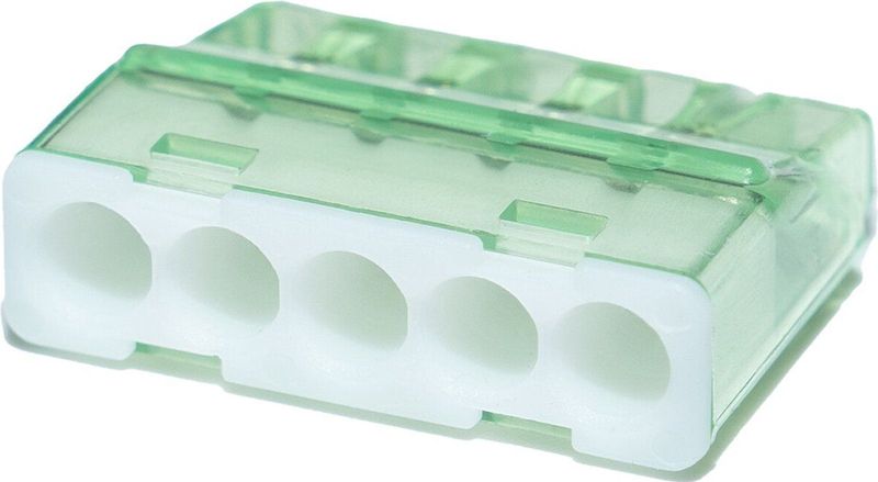 Steeklasklem - Transparant - 5-polig - 0.2-2.5 mm² - 24A - 450V