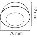Kozolux - Bewegingssensor PIR - Zwart - 6m - Maximaal 300W - 360D - Opbouw