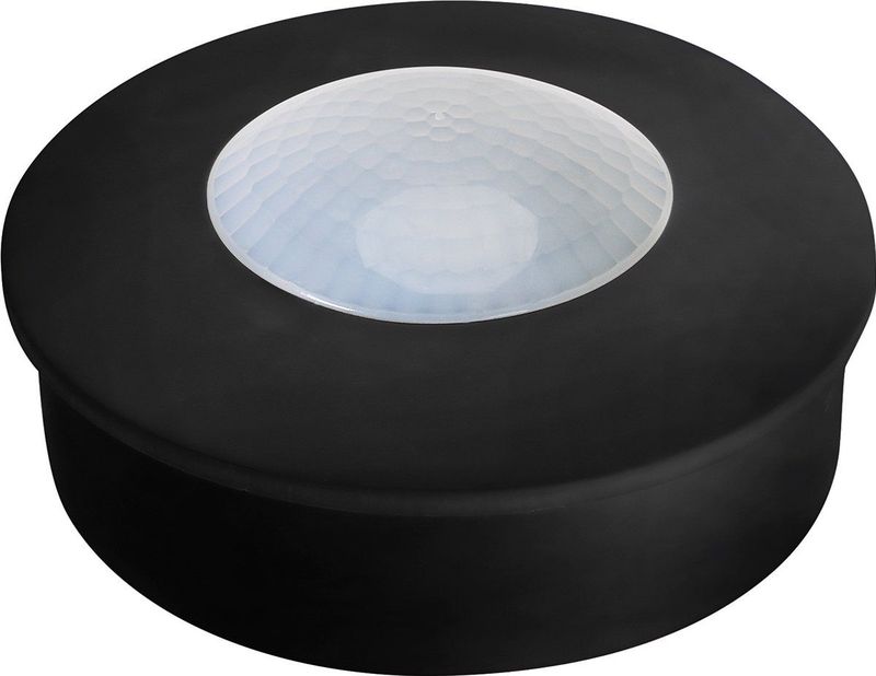 Kozolux - Bewegingssensor PIR - Zwart - 6m - Maximaal 300W - 360D - Opbouw