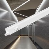Brinton - LED T5 Armatuur - 90cm - 11W - 1220lm - Koppelbaar - 840 Natuurlijk Wit 4000K - Compleet met Aansluitsnoer & aan-/uitknop