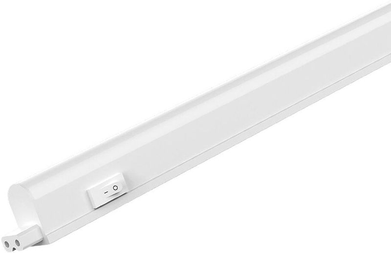 Brinton - LED T5 Armatuur - 90cm - 11W - 1220lm - Koppelbaar - 840 Natuurlijk Wit 4000K - Compleet met Aansluitsnoer & aan-/uitknop