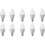 LED Lamp - Helder Wit - E14 Fitting - 6W Vermogen - 25000 Uur Levensduur