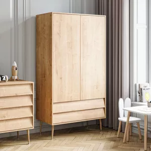 WOOOD Connect Kledingkast 3-Deurs met Lade - Grenen - Wit - 195x140x53 WOOOD Connect Kledingkast 3-Deurs met Lade - Grenen - Wit - 195x140x53