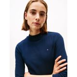 TOMMY HILFIGER - Shirt - Marine - Lange Mouw - Slanke Pasvorm