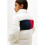 Tommy Hilfiger Gevoerde Jas - Vlag - Ivory Zijde - Tommy Hilfiger - 4 jaar (104) - Donsjassen