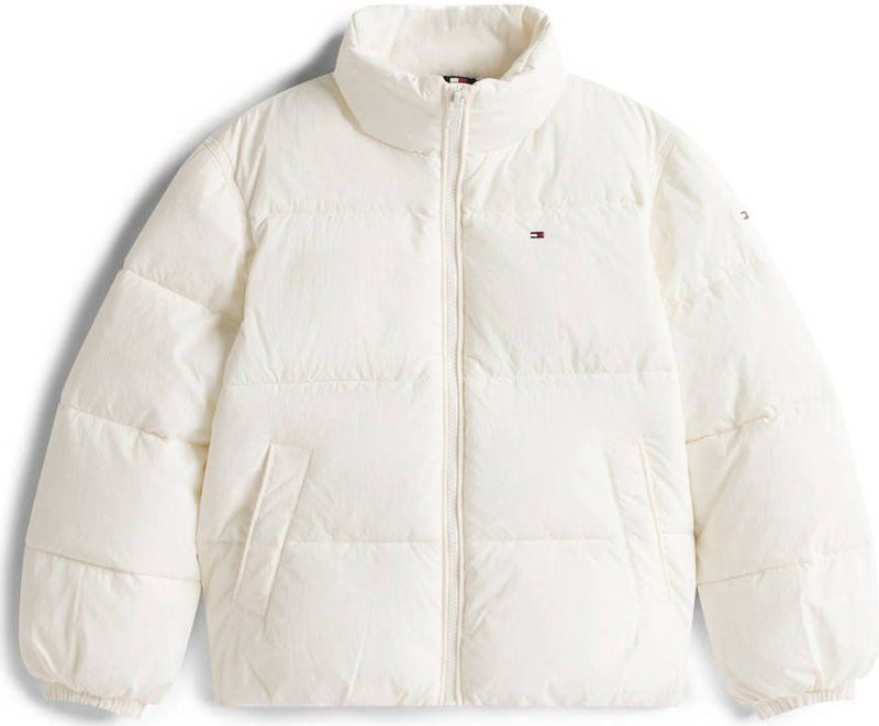 Tommy Hilfiger Gevoerde Jas - Vlag - Ivory Zijde - Tommy Hilfiger - 4 jaar (104) - Donsjassen