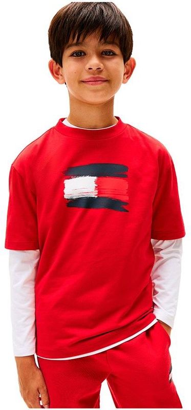 Tommy Hilfiger T-shirt KB0KB10111 Rood