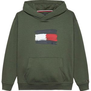 TOMMY HILFIGER Sweatshirt  blauw / olijfgroen / rood / wit