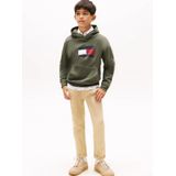 TOMMY HILFIGER Sweatshirt  blauw / olijfgroen / rood / wit