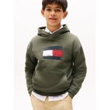 TOMMY HILFIGER Sweatshirt  blauw / olijfgroen / rood / wit