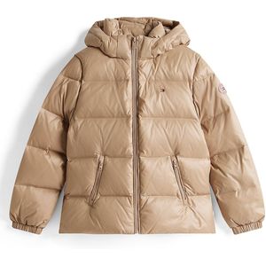 TOMMY HILFIGER - Tussenjas - Lichtbruin - Gewatteerde Jas - Met Capuchon